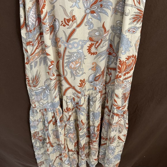 NEW House of Harlow 1960 Boho Maxi Dress SMALL Flutter Sleeves - w/ Pockets - Picture 7 of 10